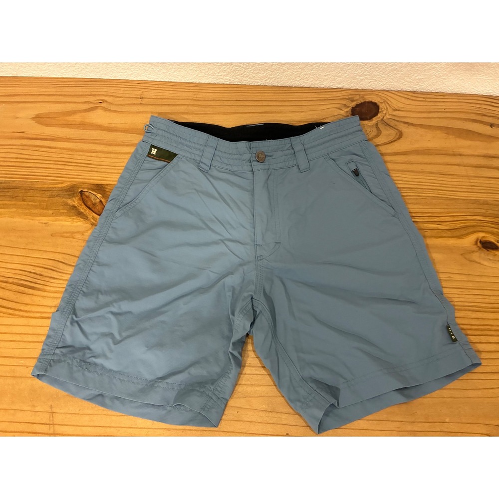 Howler Bros Horizon Hybrid Shorts Mens 28 Blue Ripstop Fishing Board Shorts 6.5"